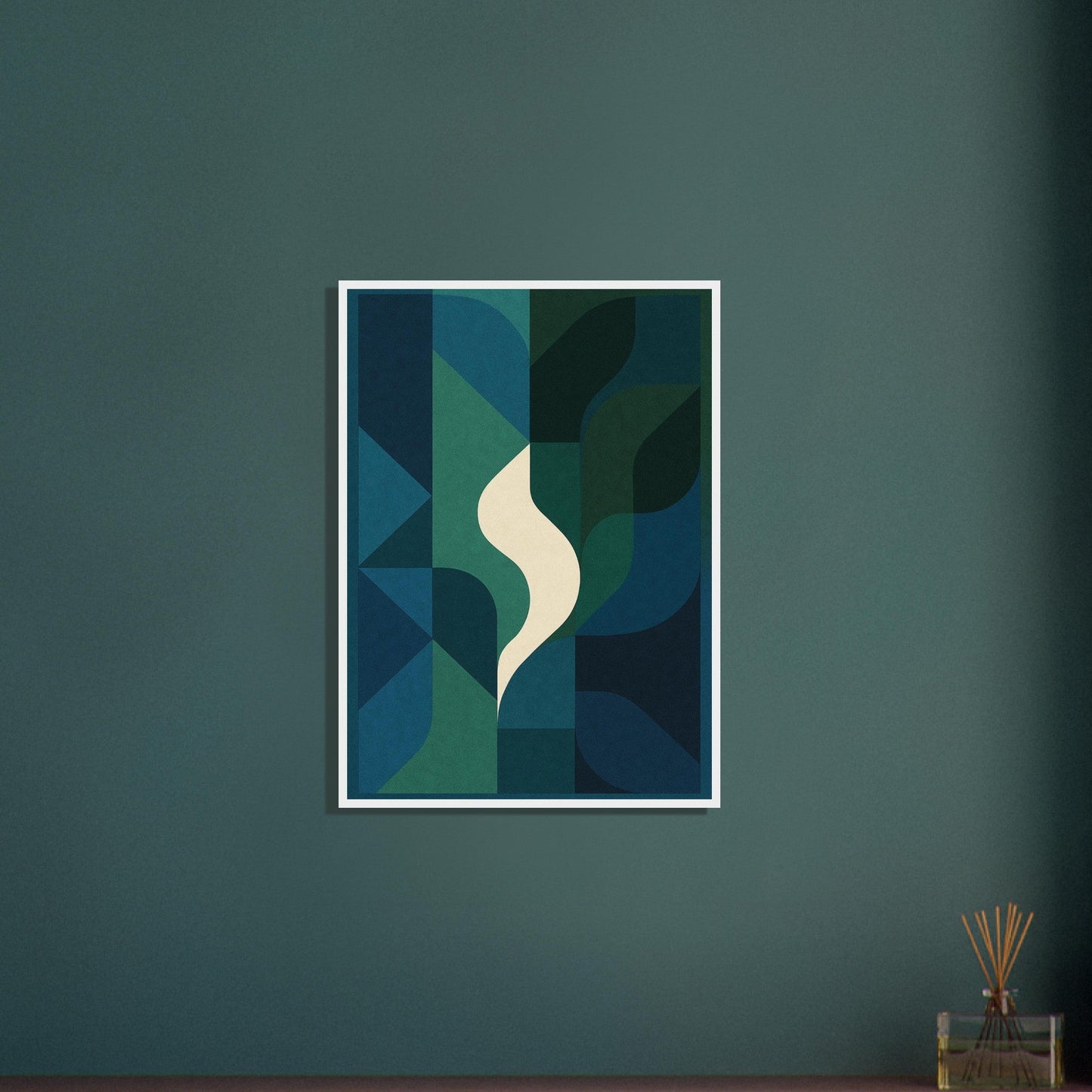 Abstract Night - Premium Matte Paper Wooden Framed Poster
