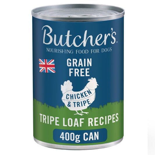 Butcher's Chicken and Tripe Dog Food Can 400g - Case of 12
