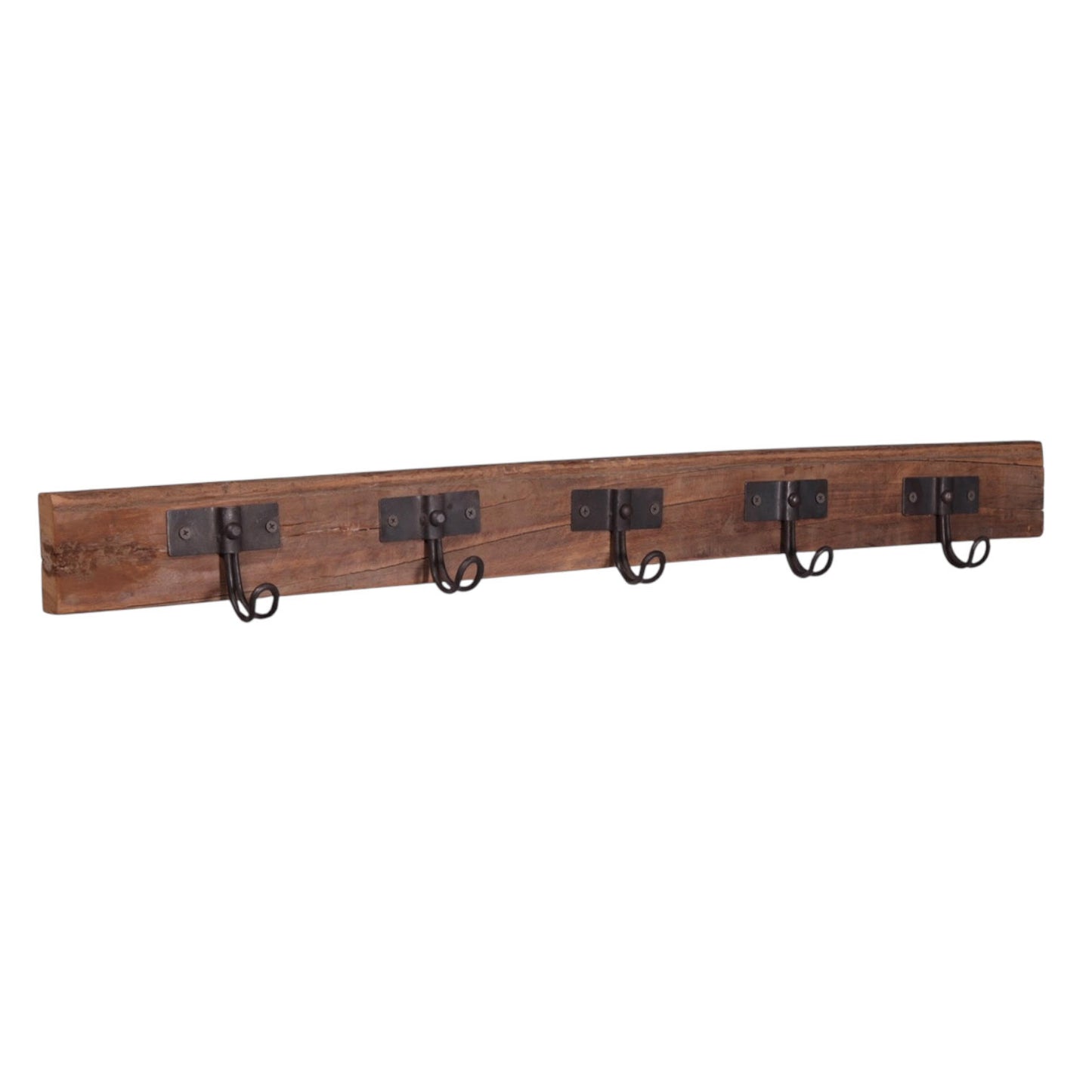 70CM RECLAIMED WOODEN 5 HOOK WALL HANGER