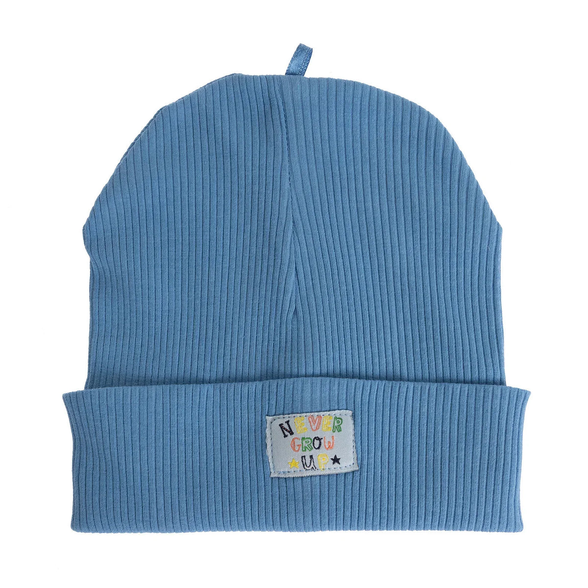 Little Plane Never Grow Up Slogan Ribbed Knit Baby Beanie (12 Months to 1-4 Years)