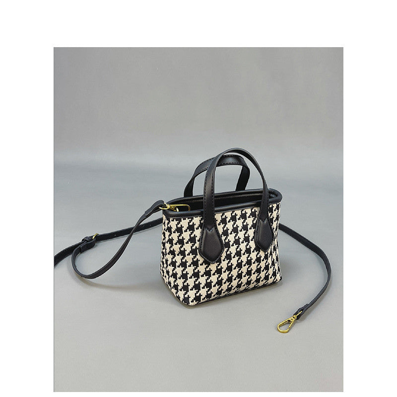 Fashion Houndstooth Single-shoulder Messenger Bag