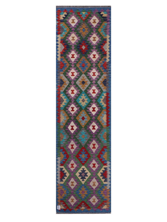 Maimana Afghanistan Kilim Runner - 303 x 80 cm