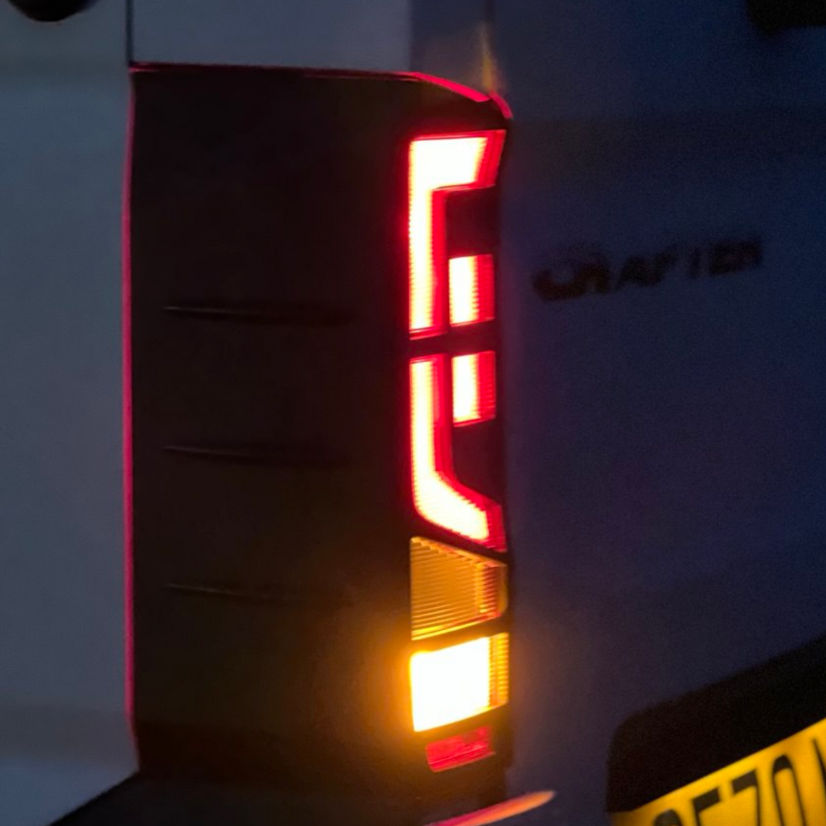 For MAN TGE Rear Light Guards Gloss Black (2018-2025) | Tail Light Protectors | Van-X
