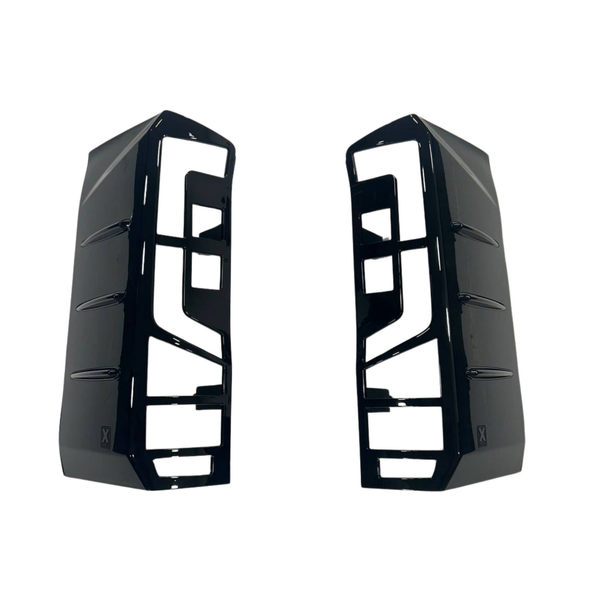 For MAN TGE Rear Light Guards Gloss Black (2018-2025) | Tail Light Protectors | Van-X