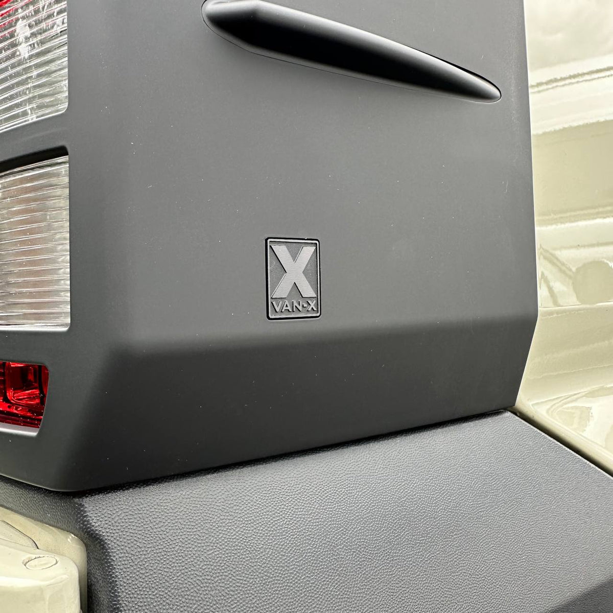For MAN TGE Rear Light Guards Hammerite Ultimate Matte Black (2018-2025) | Tail Light Protectors | Van-X