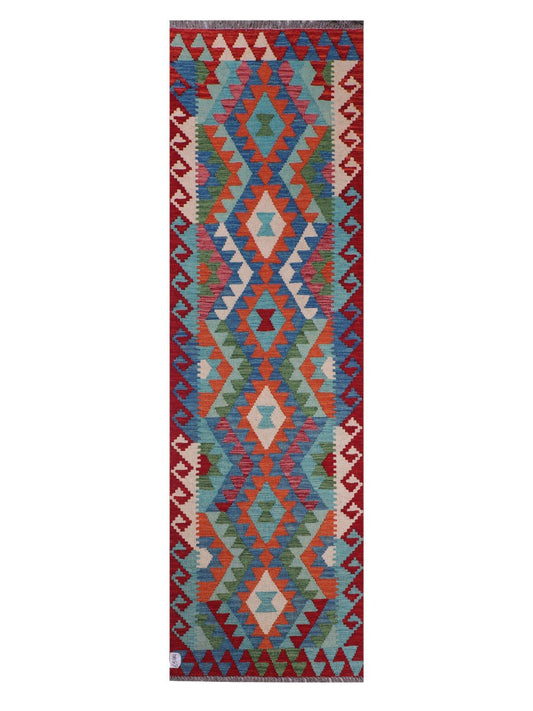 Maimana Afghanistan Kilim Runner - 283 x 83 cm