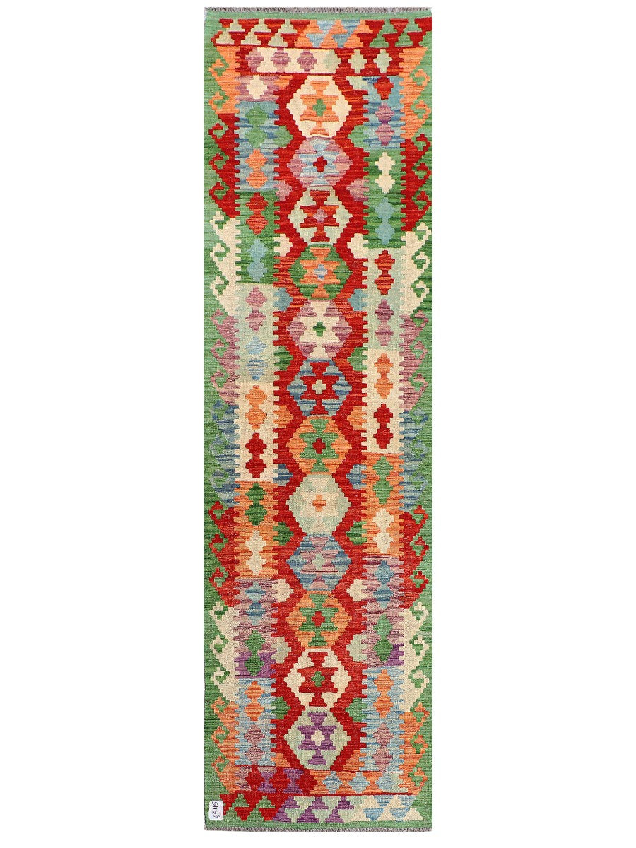 Maimana Afghanistan Kilim Runner - 283 x 80 cm