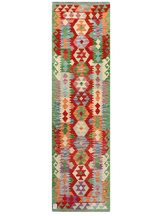 Maimana Afghanistan Kilim Runner - 283 x 80 cm