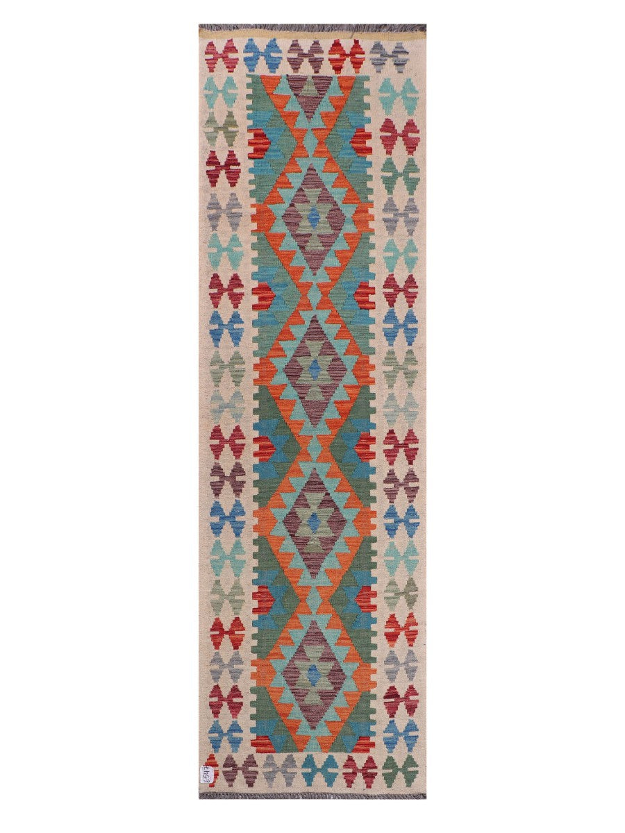 Maimana Afghanistan Kilim Runner - 282 x 83 cm