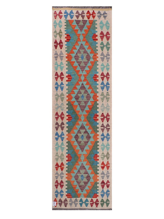 Maimana Afghanistan Kilim Runner - 282 x 83 cm