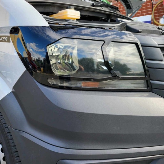 For MAN TGE Headlight Guards – Gloss Black – Premium Protection | Van-X