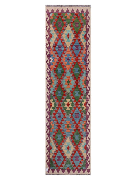 Maimana Afghanistan Kilim Runner - 294 x 78 cm