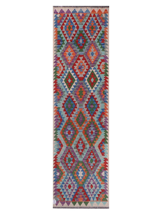 Maimana Afghanistan Kilim Runner - 297 x 83 cm