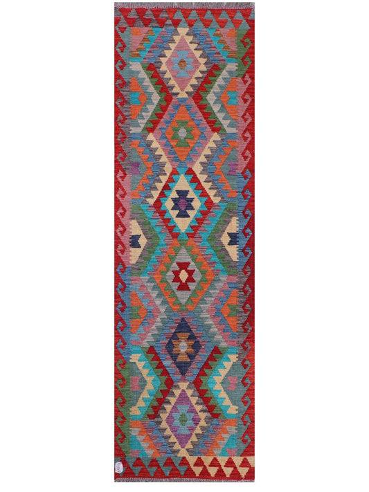 Maimana Afghanistan Kilim Runner - 293 x 86 cm