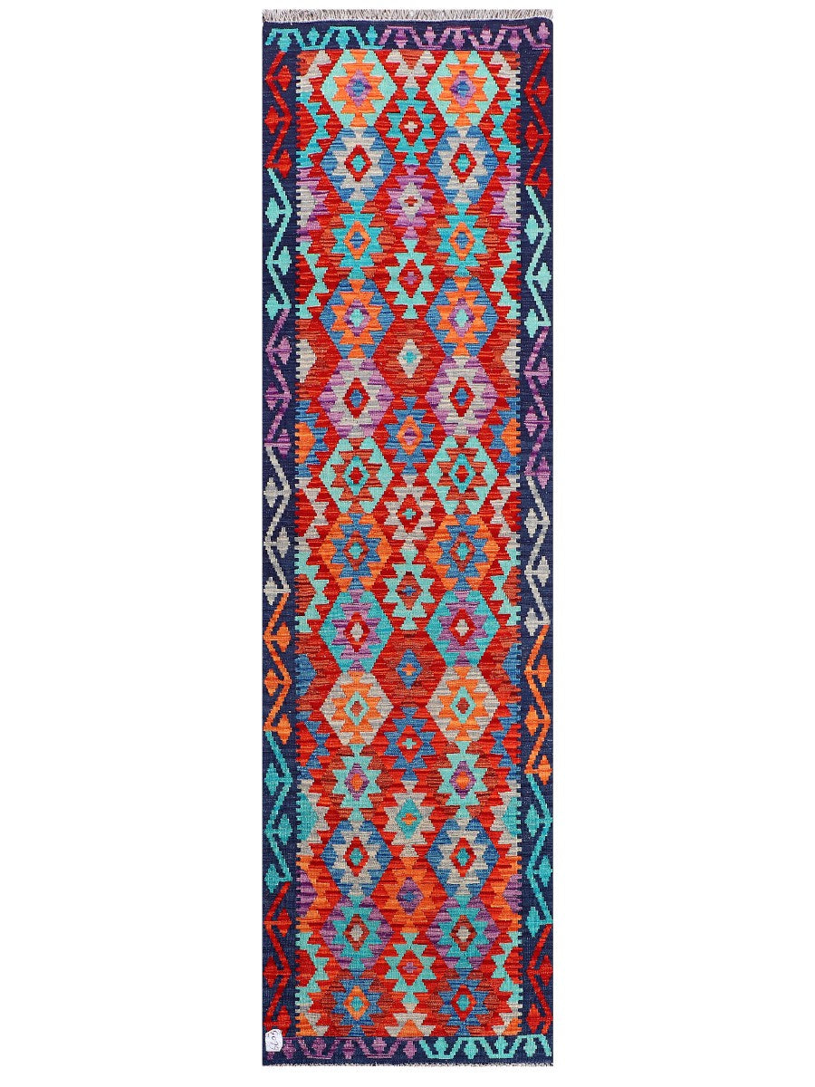 Maimana Afghanistan Kilim Runner - 296 x 83 cm