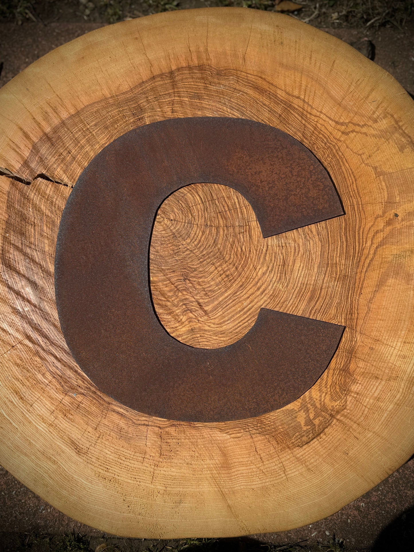 5" Fat Font Rusty Metal Letters A-Z 0-9