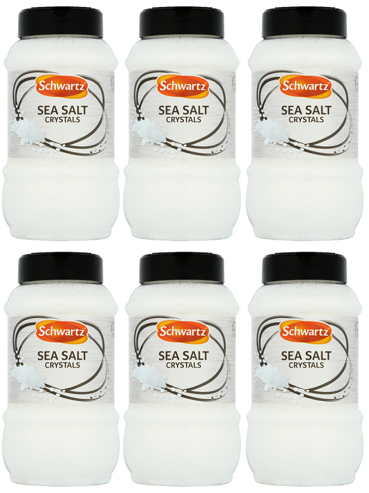 6 x Schwartz Crystals Sea Salt 820G