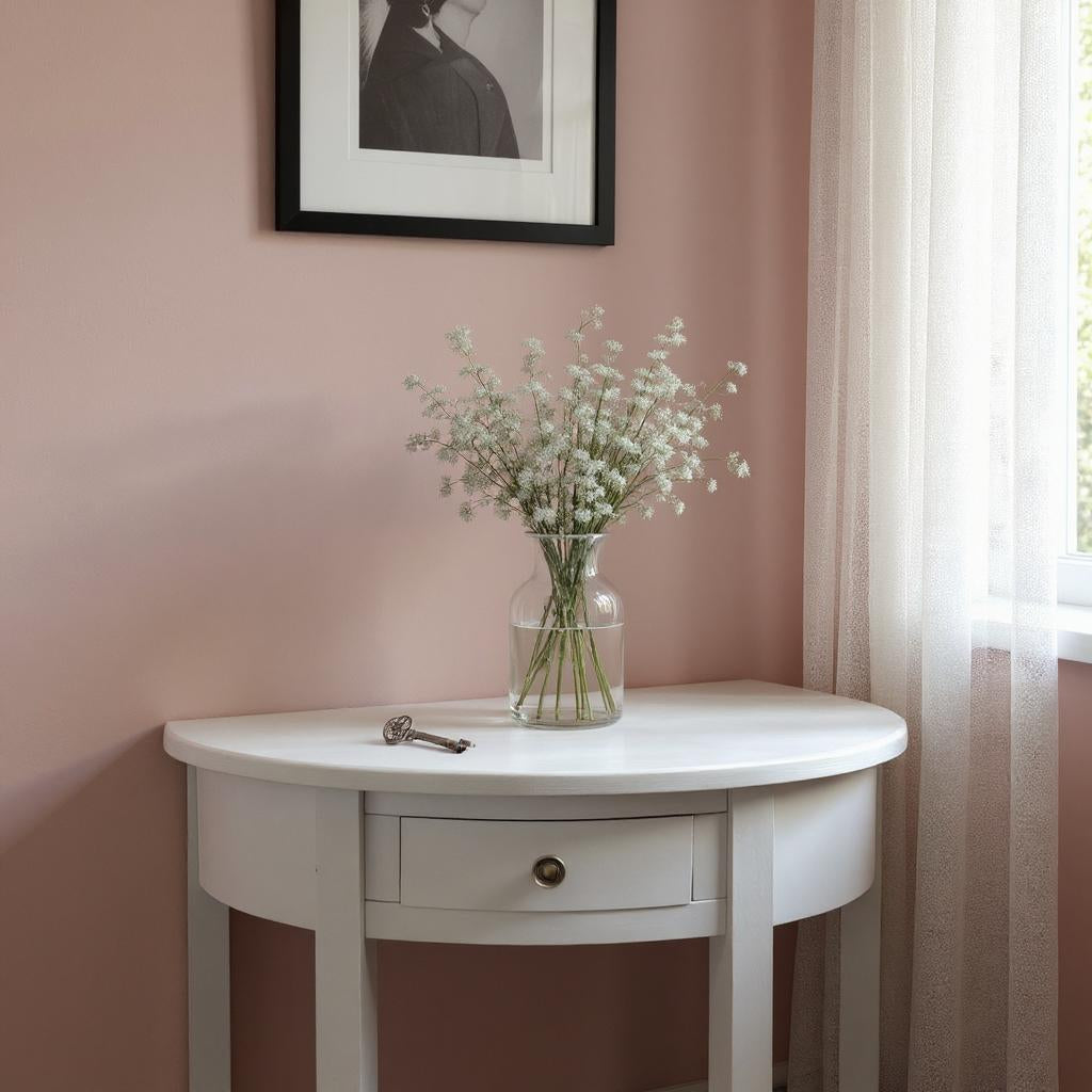 80CM 2 DRAWER SIDE TABLE