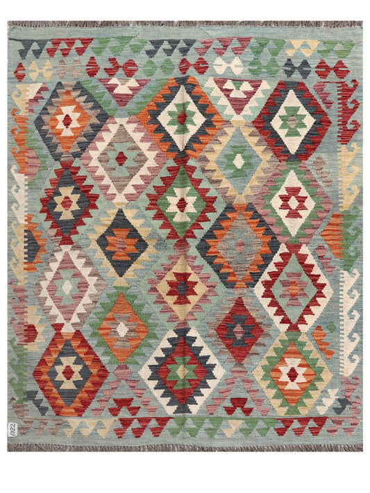 Maimana Afghanistan Kilim Rug - 194 x160 cm