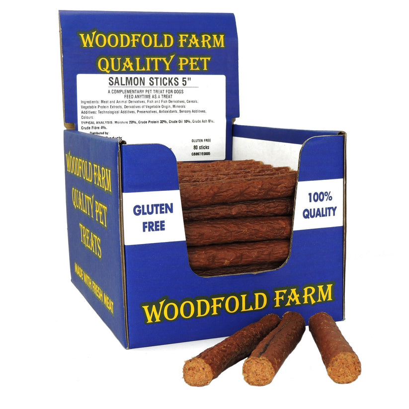 Woodfold Farm Salmon Stick 5" - Case of 80