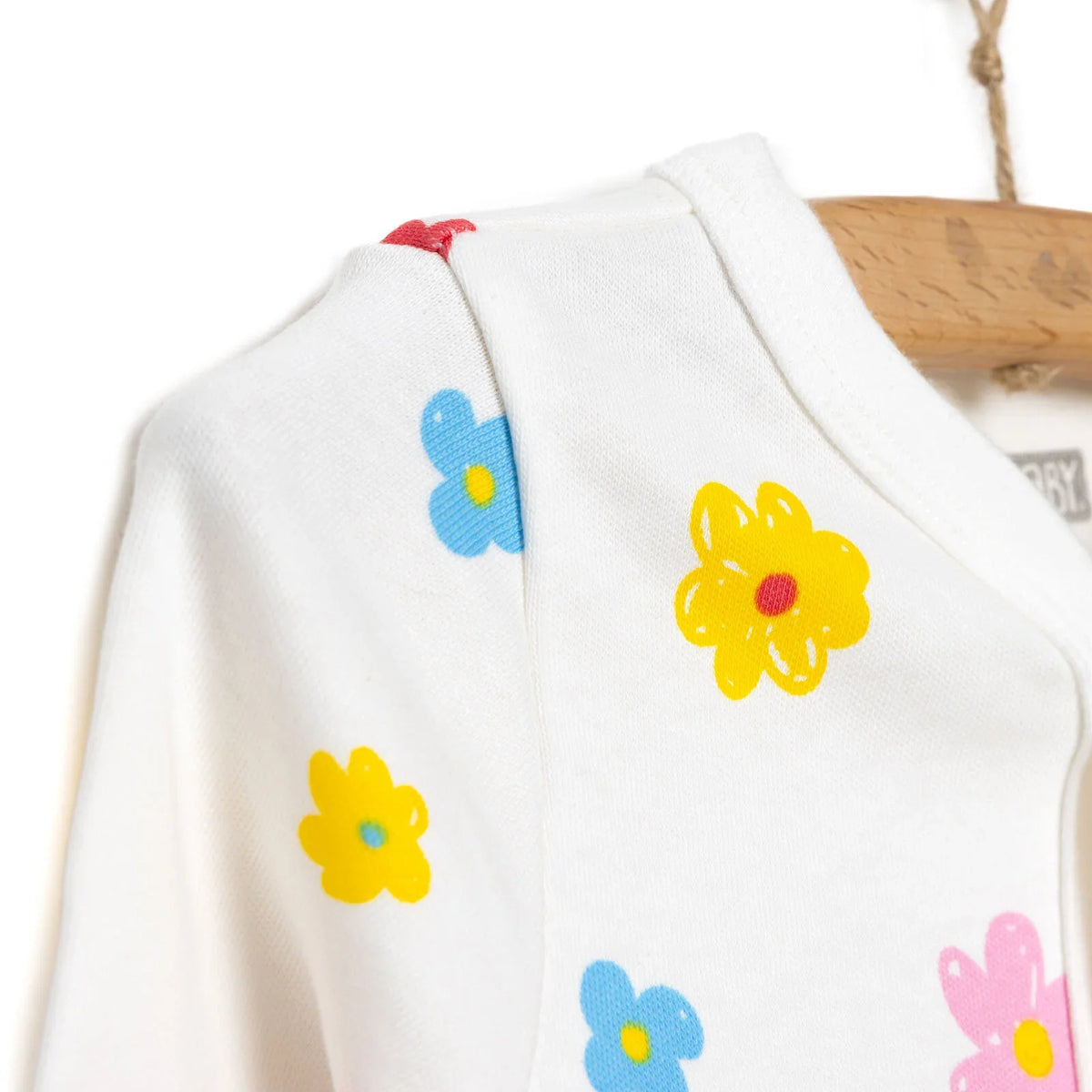 HelloBaby Floral Print Footed Baby Sleepsuit & Hat Set (Newborn to 9 Months)