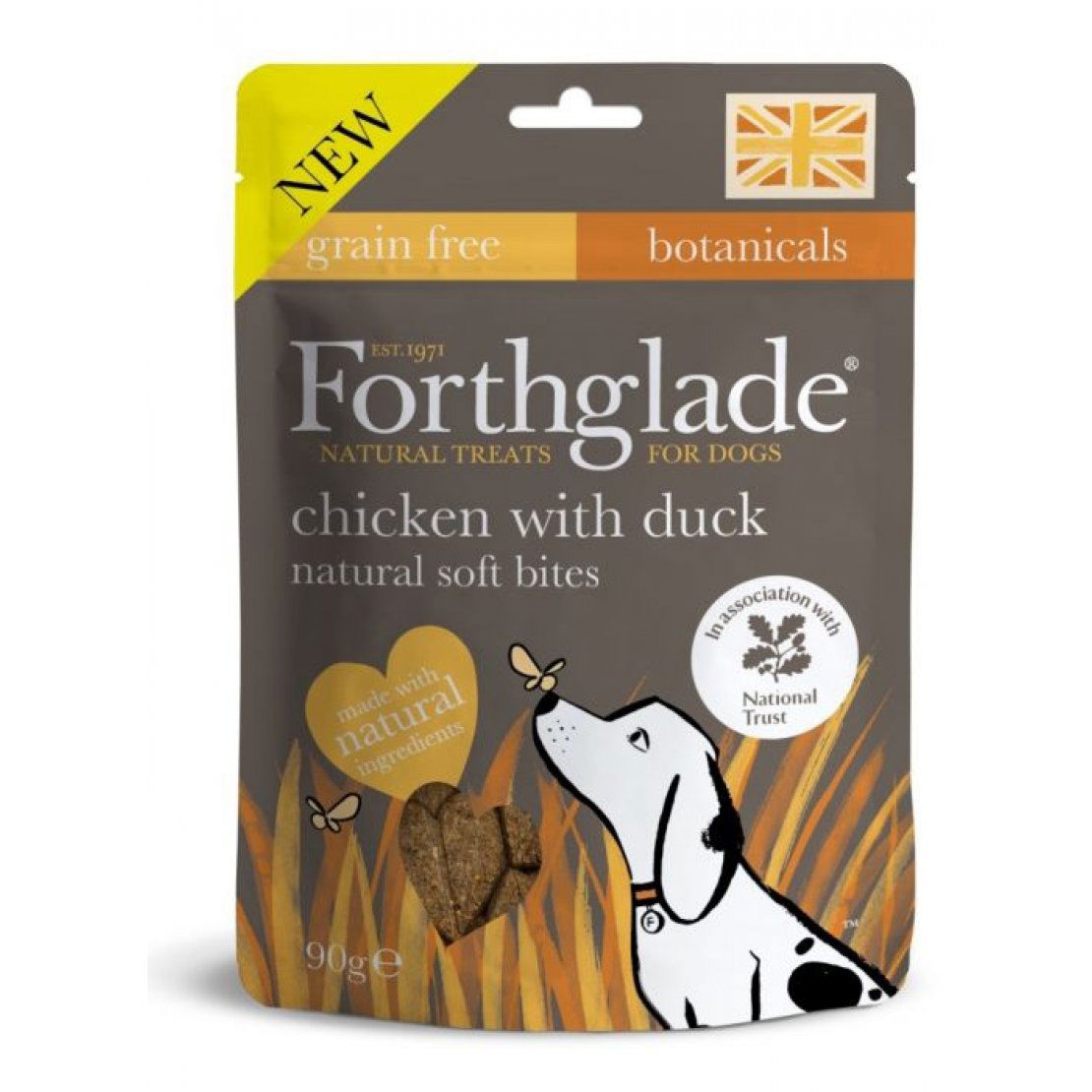 Forthglade Soft Bite Grain Free Mini Treats Chicken Duck 90g - Case of 8