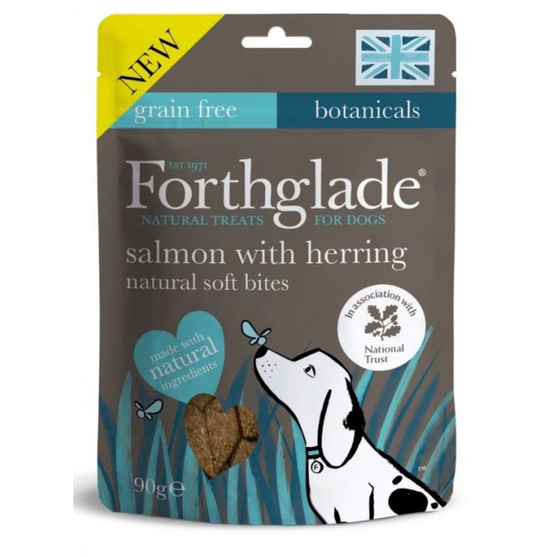 Forthglade Soft Bite Grain Free Mini Treats Salmon Herring 90g - Case of 8