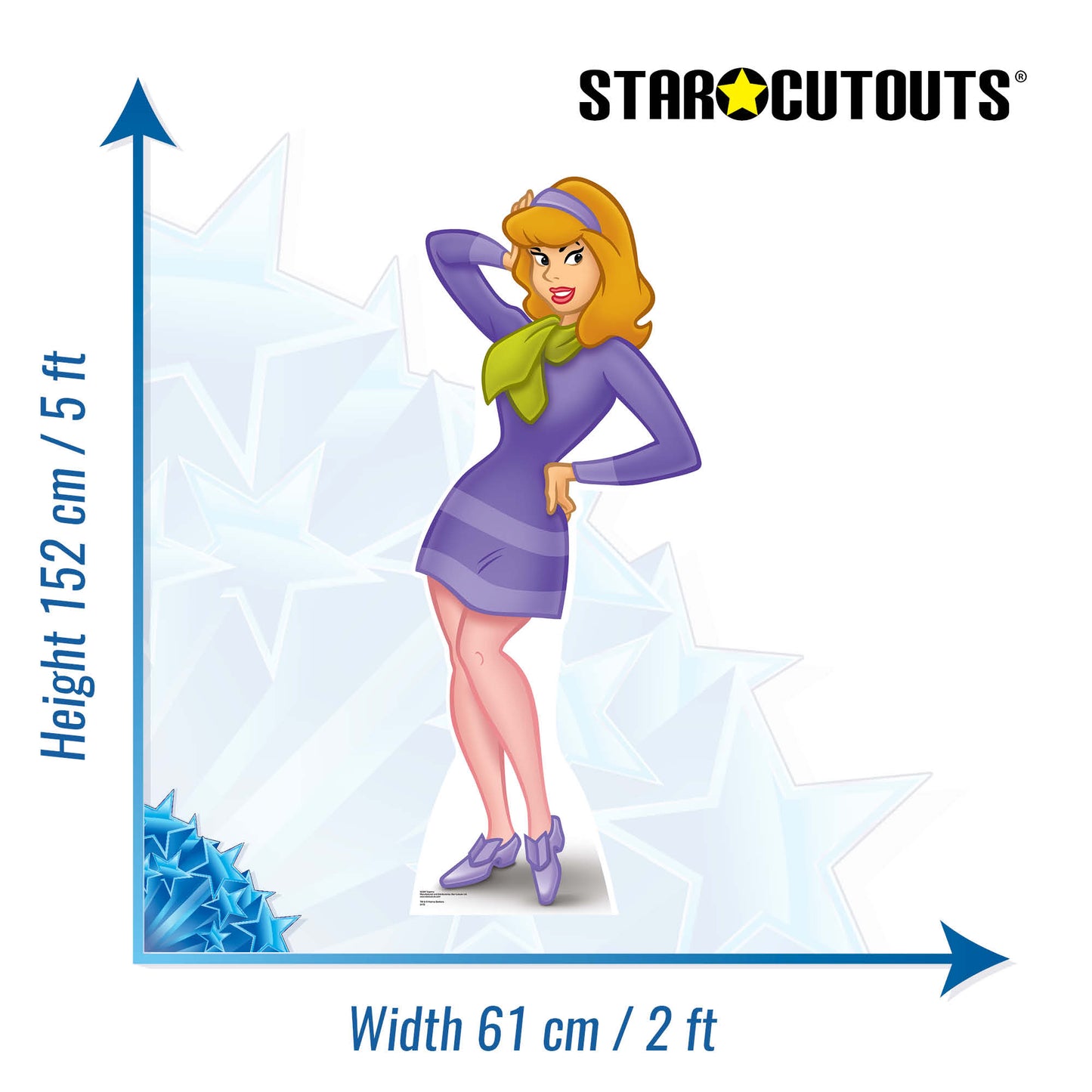 SC687 Daphne Cardboard Cut Out Height 152cm