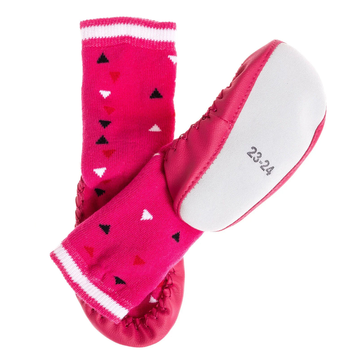 Minissa Triangle Print Slipper Baby Socks