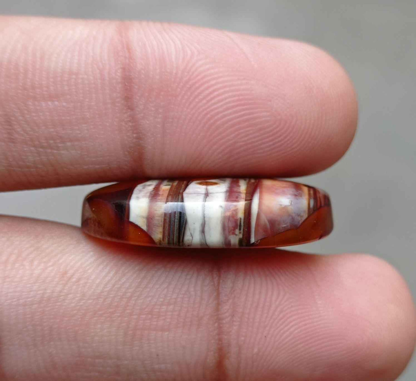 28ct Abstract Agate Cabochon - Sulaimani Aqeeq - 29x21mm