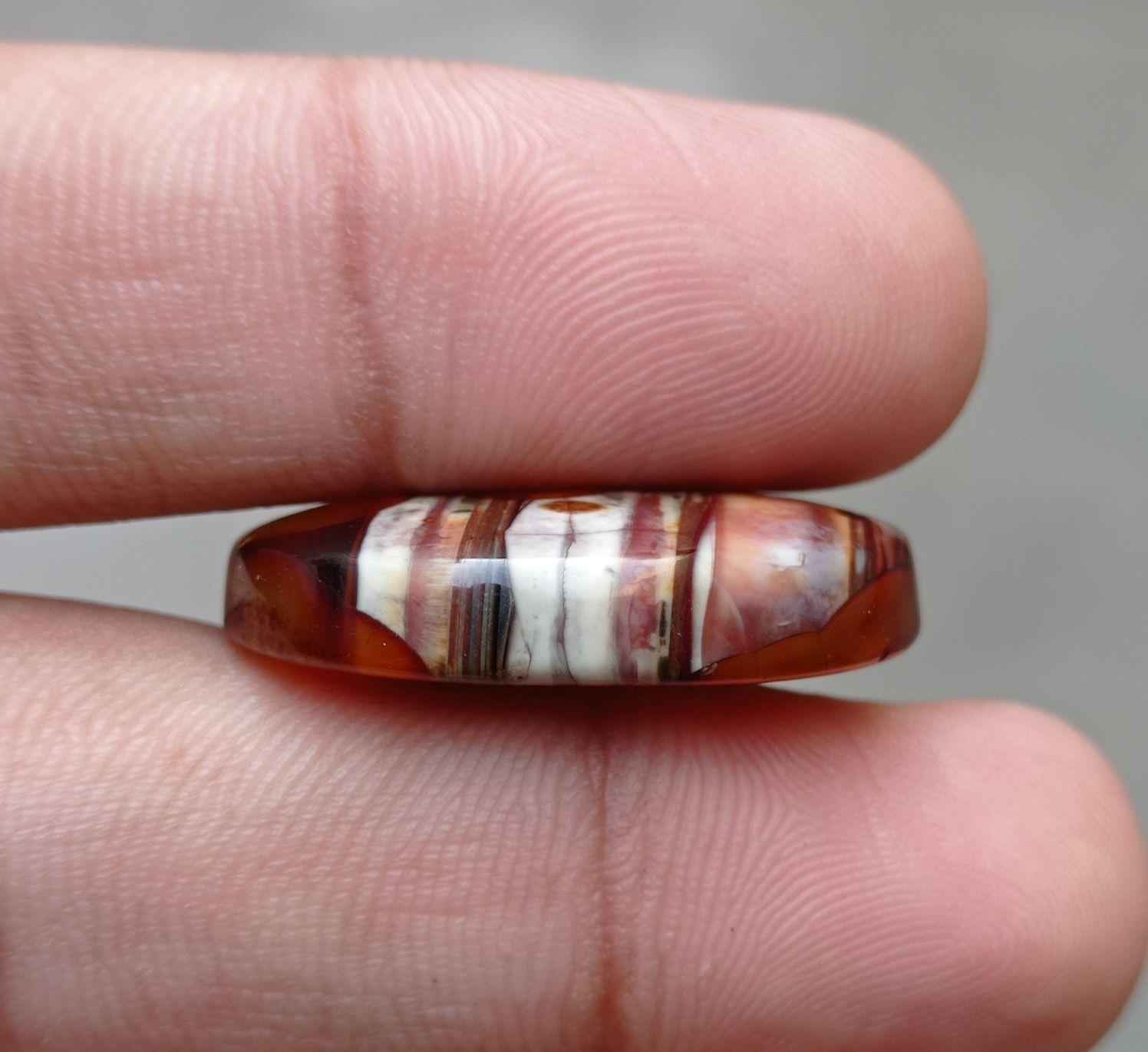28ct Abstract Agate Cabochon - Sulaimani Aqeeq - 29x21mm