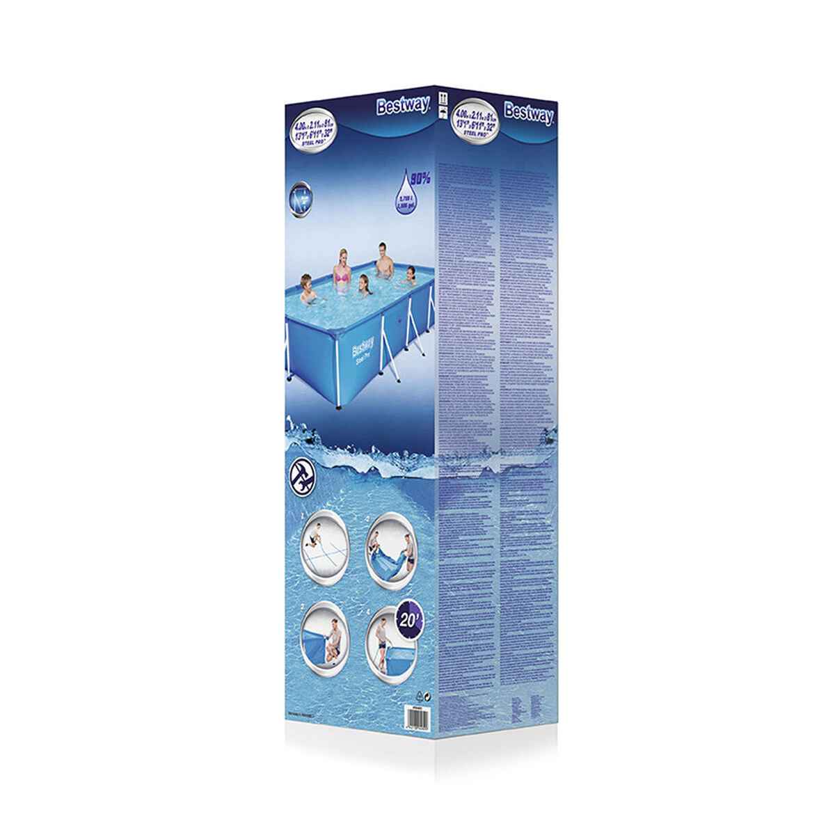 Bestway Adult Rigid Pool 400x211x81 cm Garden 56405