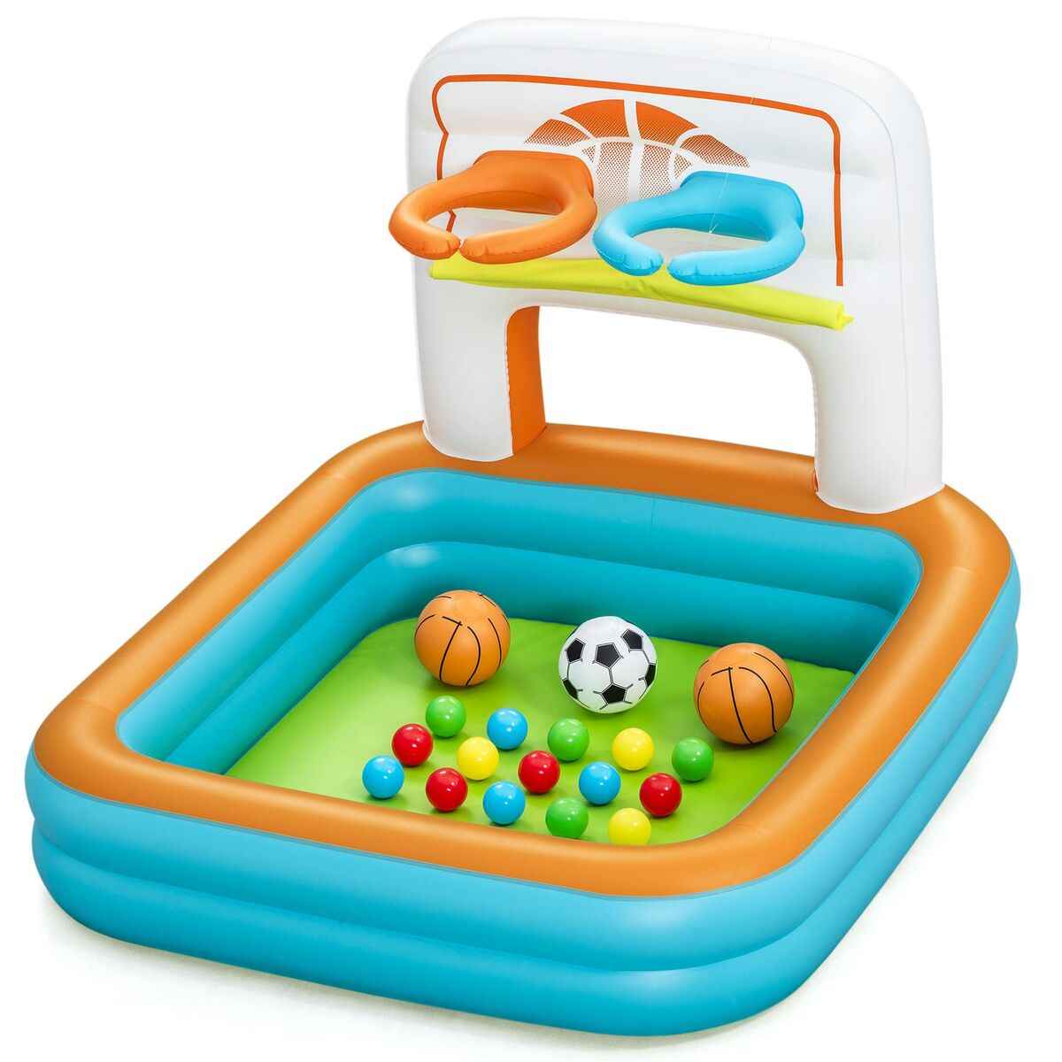 Bestway Inflatable Kids Pool with Baskets, Balls 120x107x84 cm +2 Years Garden 52728
