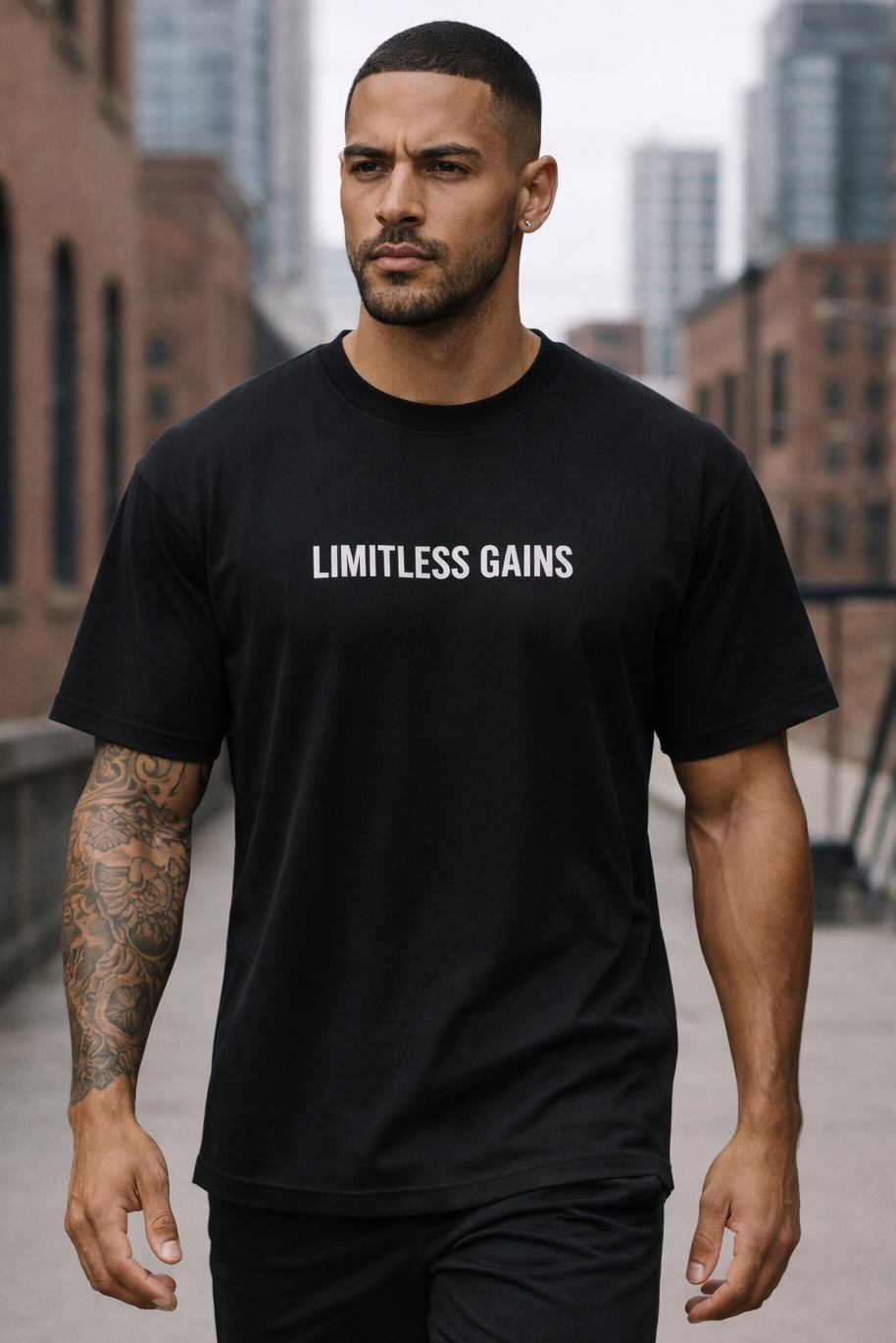 Men's Oversized Gym T-Shirt