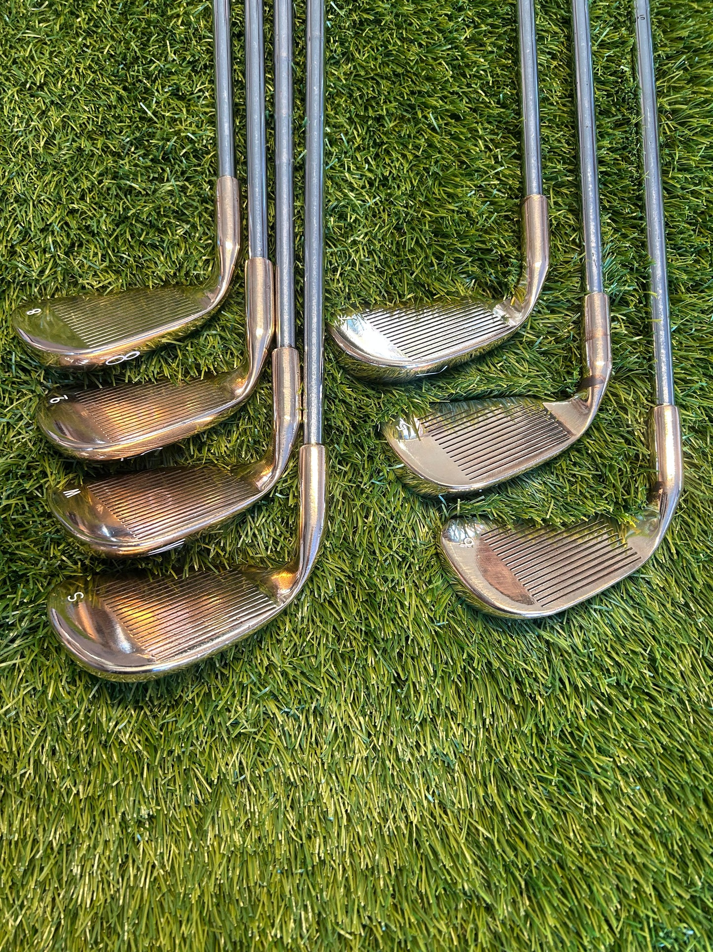 Ping Eye2 Iron Set 5-PW & SW Beryllium Green Dot Regular Flex Steel Shaft - RH Free P&P