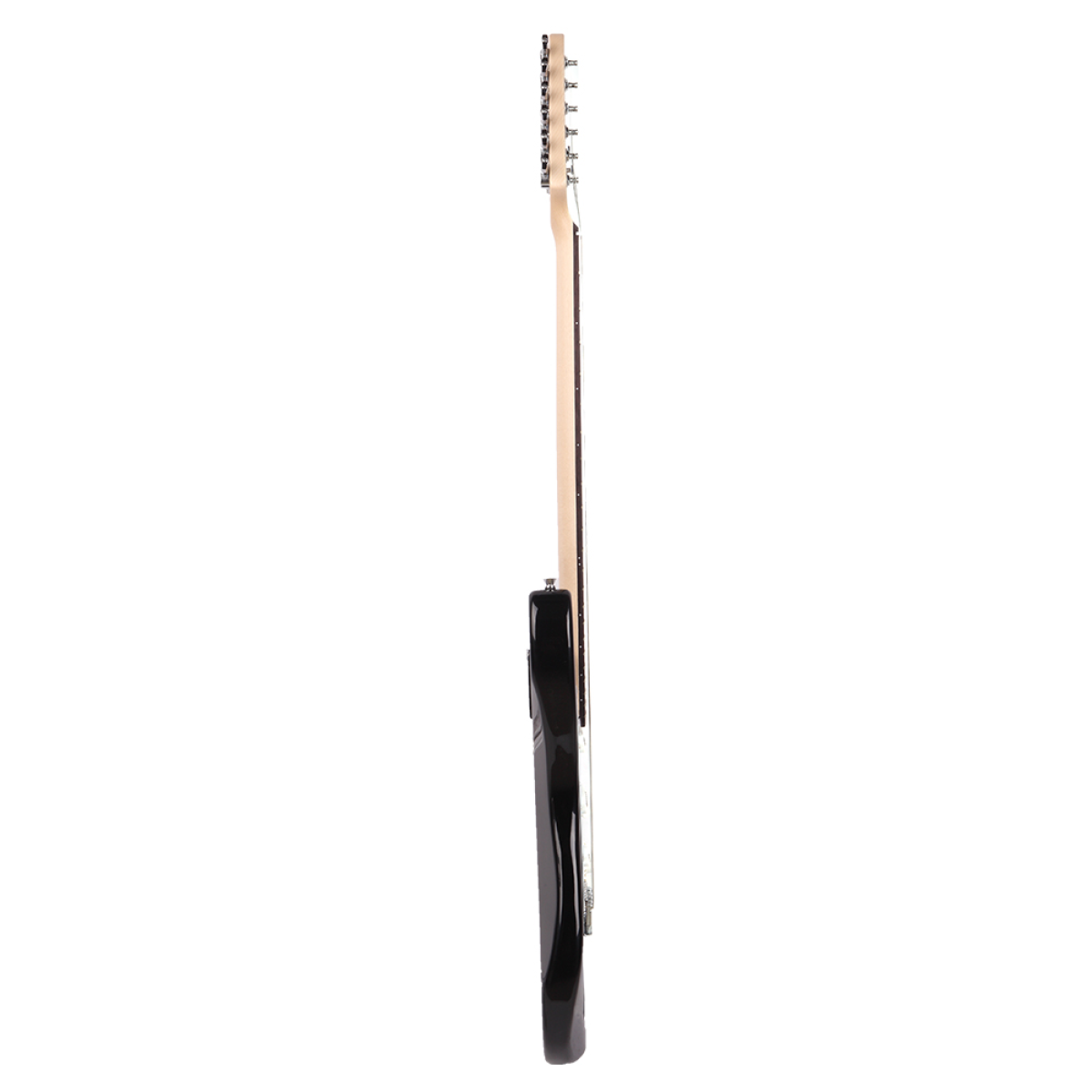 GST Rosewood Fingerboard Electric GuitarBagShoulder Strap Pick Whammy Bar Cord Wrench Tool Black & White