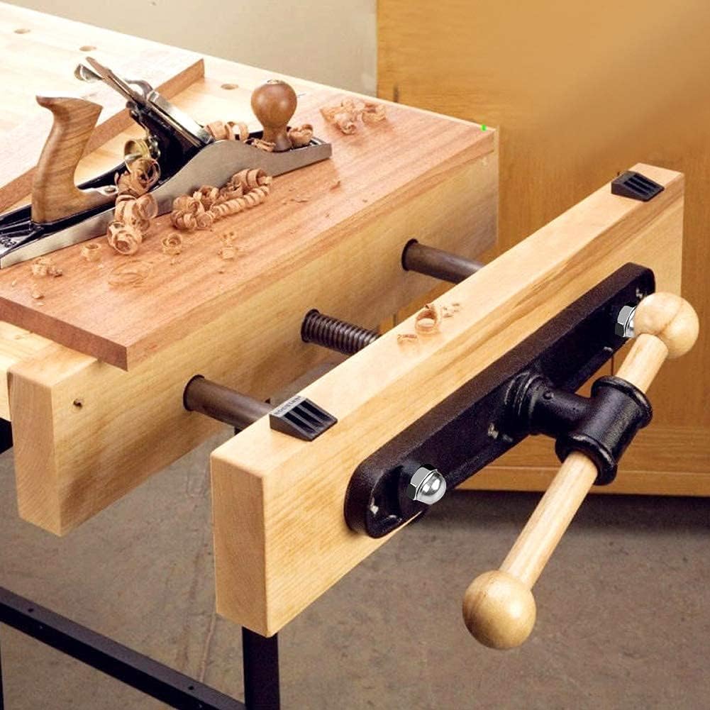 10.5" Steel Front Bench Vise – Heavy Duty Table Clamp for Woodworking & More