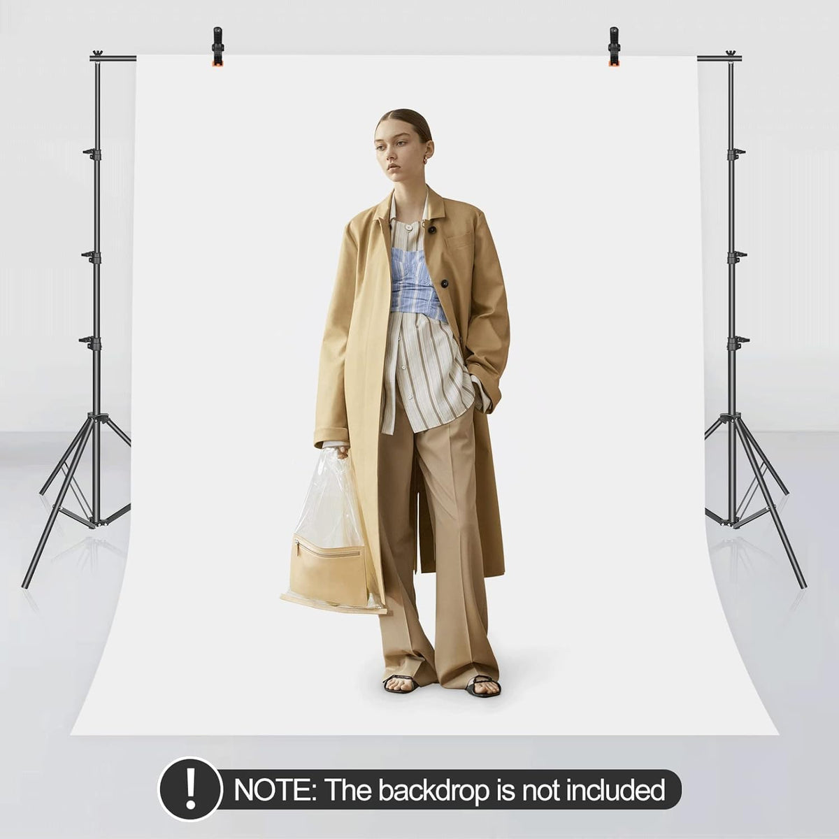 Photo Backdrop Stand 10x12ft Heavy Duty Adjustable Support Kit EMART