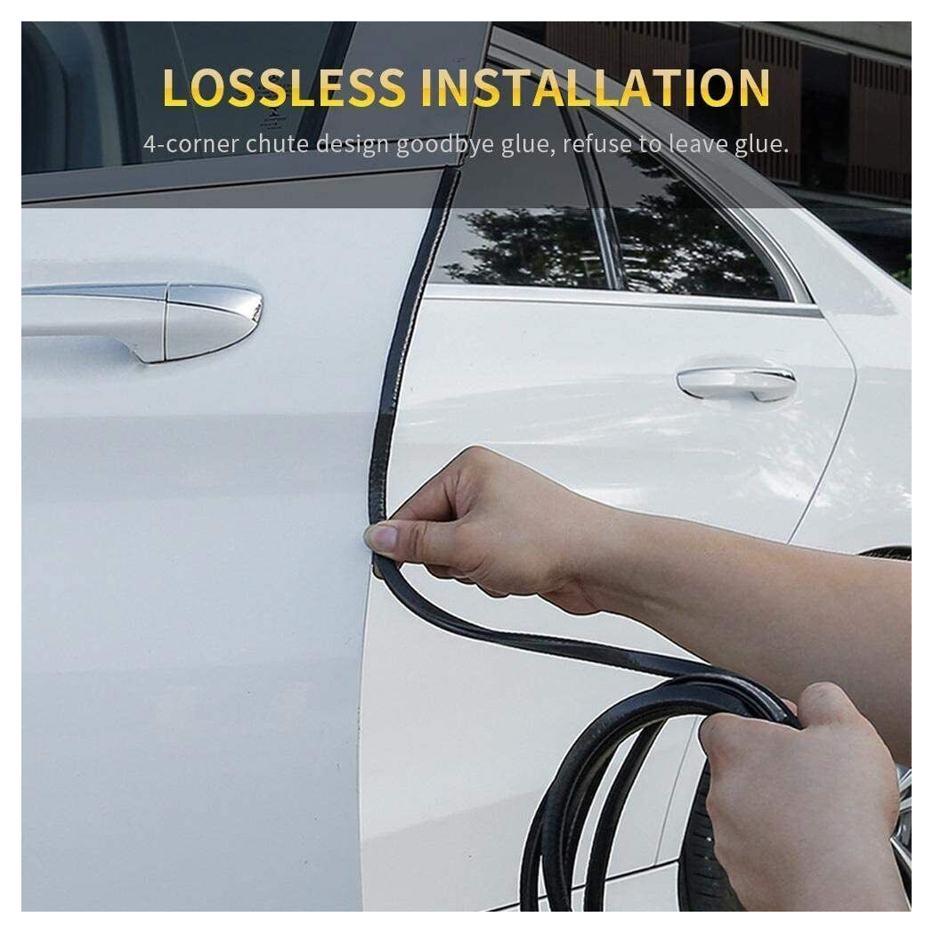 12M Car Door Boot Edge Protector Strip Trim U Shape Guard Seal Rubber Black UK