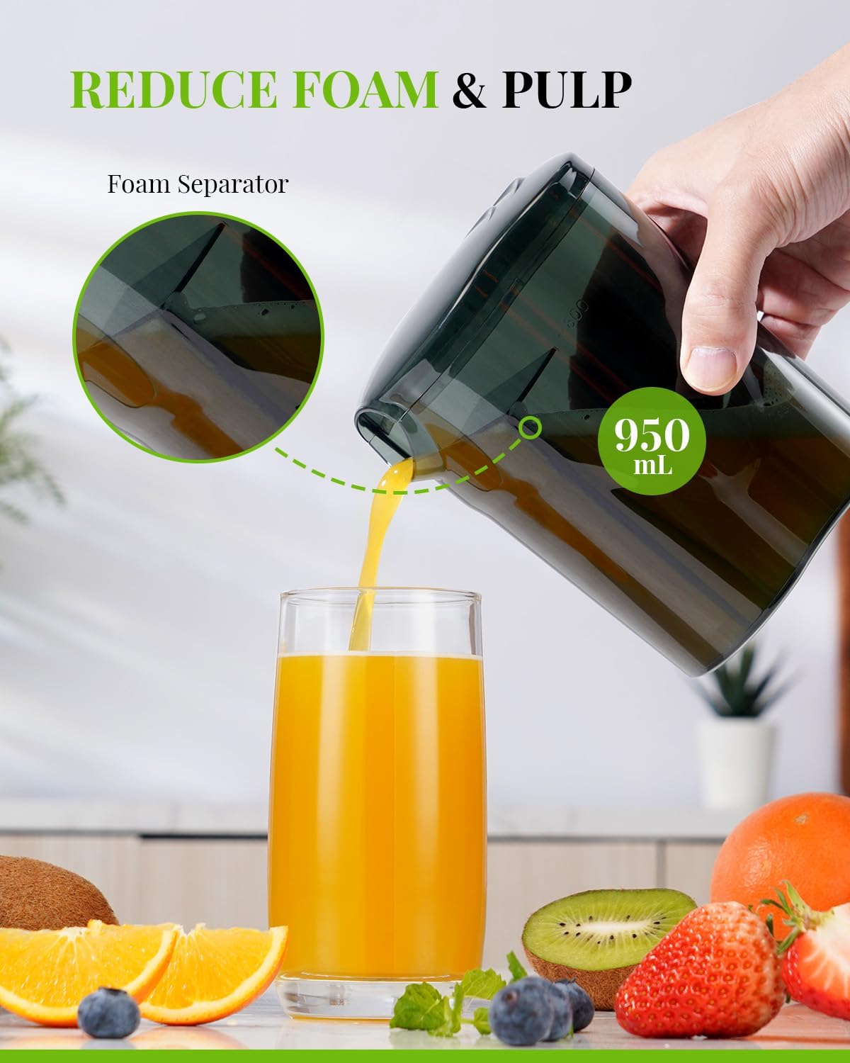 Juicer Machine 800W 3 Speed Control Stainless Steel Extractor SHARDOR