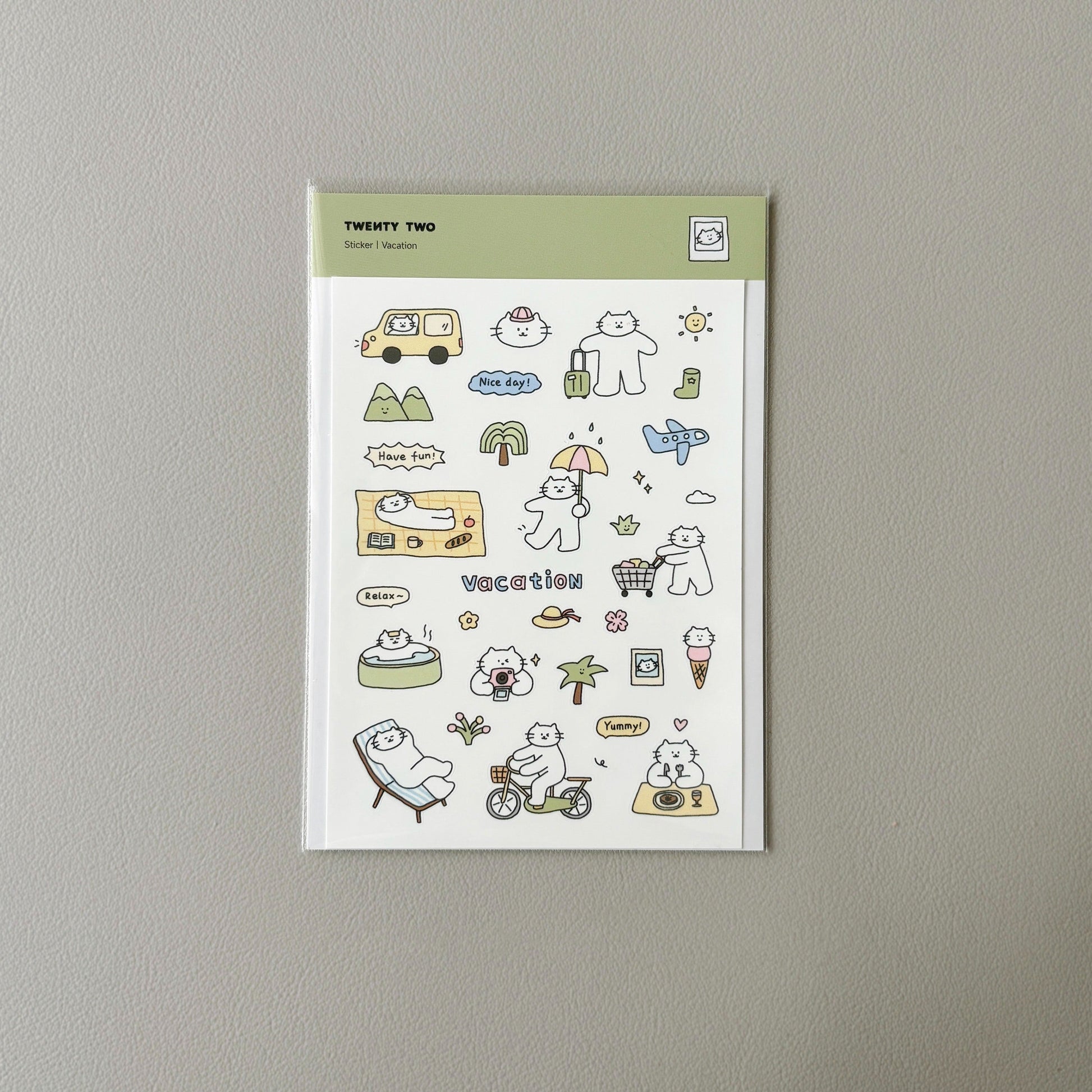 Twenty Two | Mini Kitty Summer Sticker
