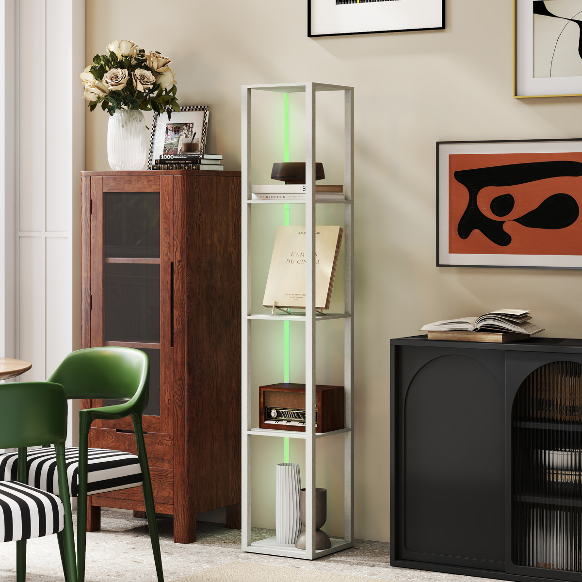 Bathroom Storage Cabinet-White