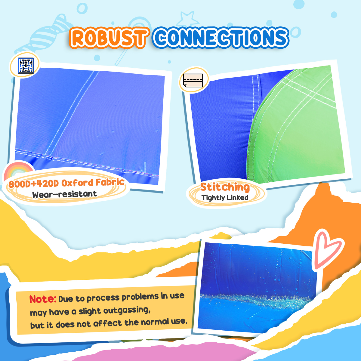 Premium Bouncy Castle with Slide - Durable Inflatable Jumper for Kids - HOMCOM