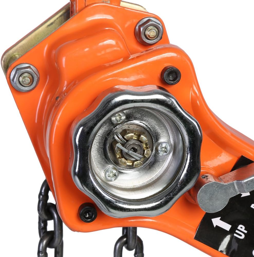 1.5T Hand Chain Hoist Galvanised Steel Pulley 360 Degree Hook Brake System
