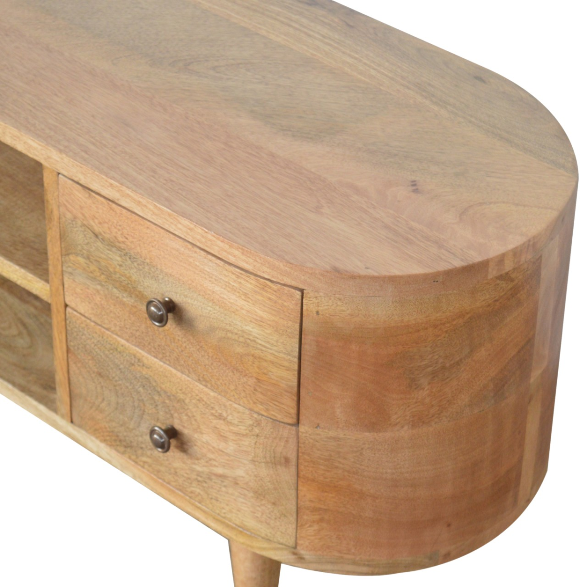 Artisan Furniture Solid Wood Rounded Entertainment Unit