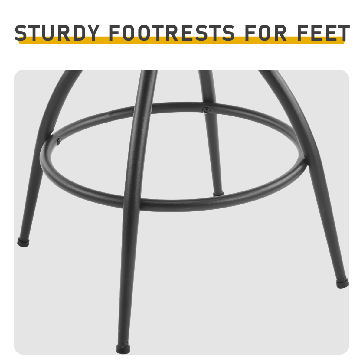 2pcs hollow backrest PU spray-coated bent iron feet bar stool brown with swivel