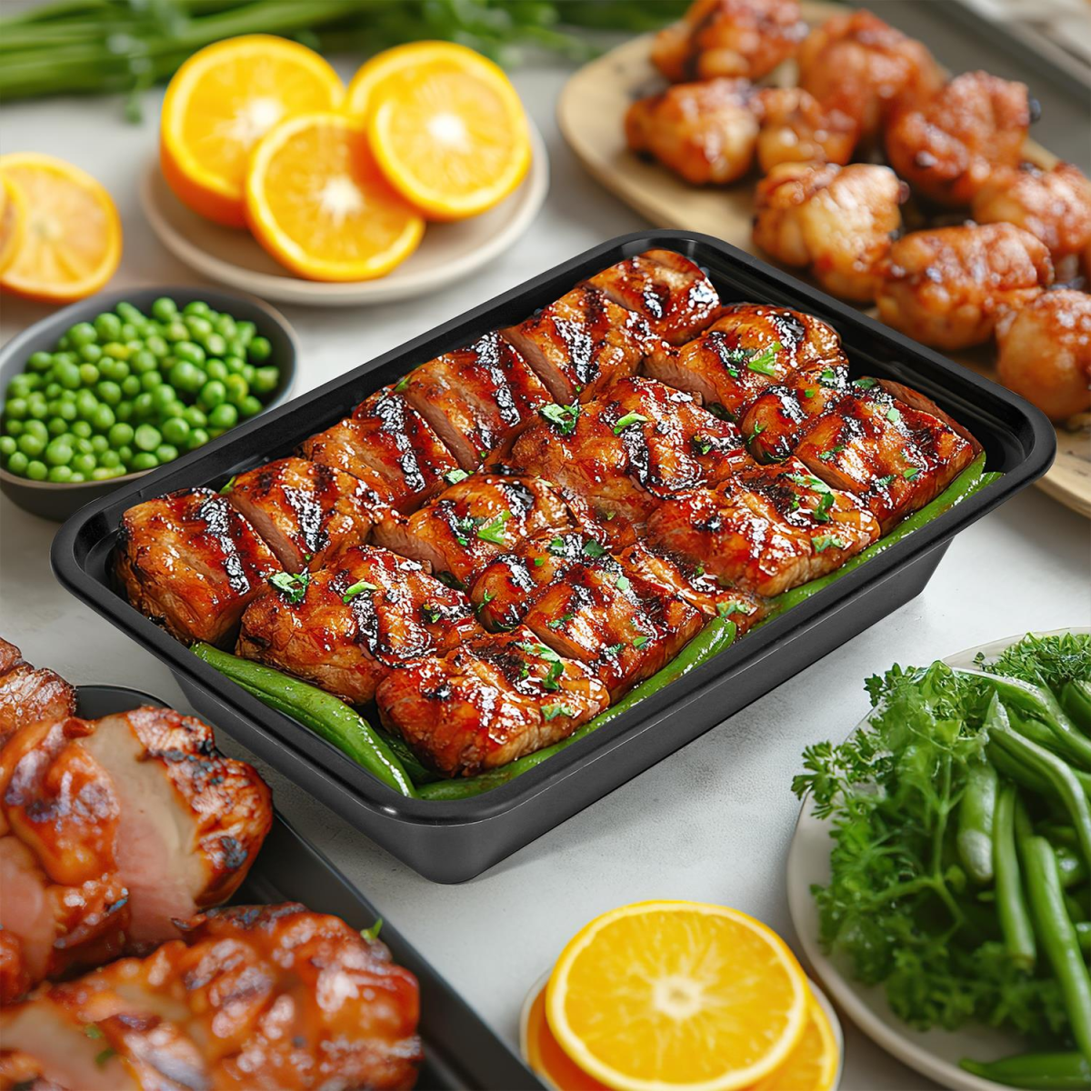 VINSANI 20pk 1 COMPARTMENT MEAL PREP CONTAINERS 1010473
