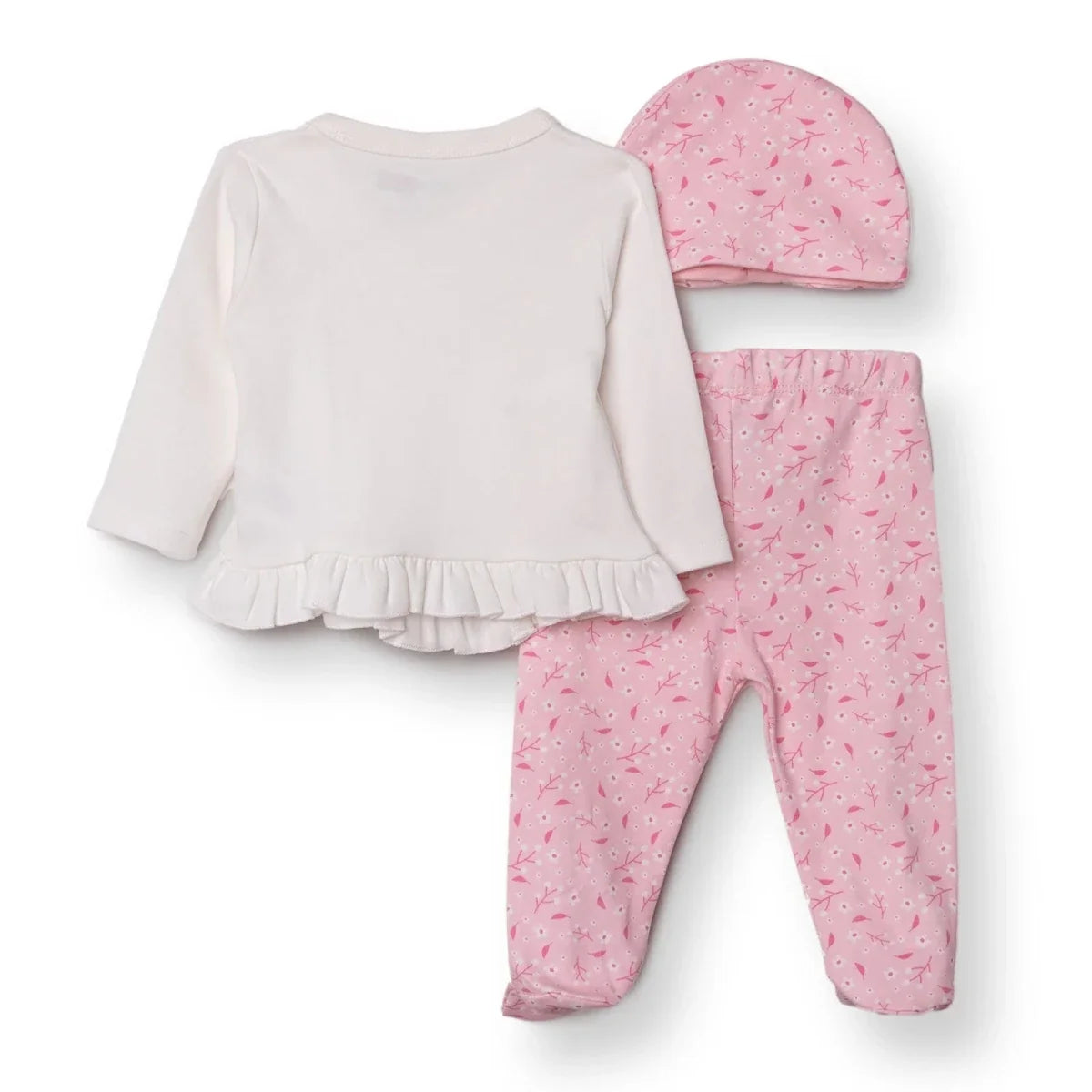 HelloBaby "Hello Little One" Slogan Baby Hat, Vest & Bottoms Set (Newborn to 6-9 Months)