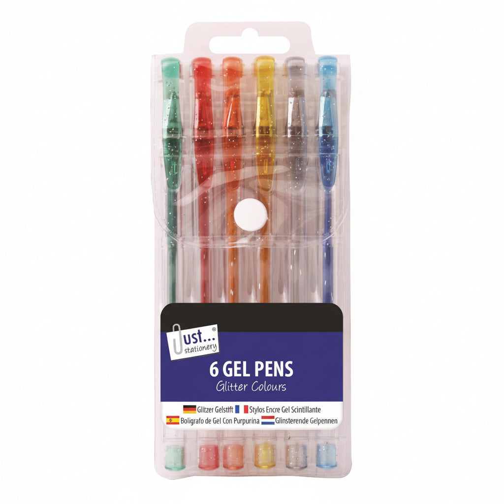 Glitter gel pens 6 pack