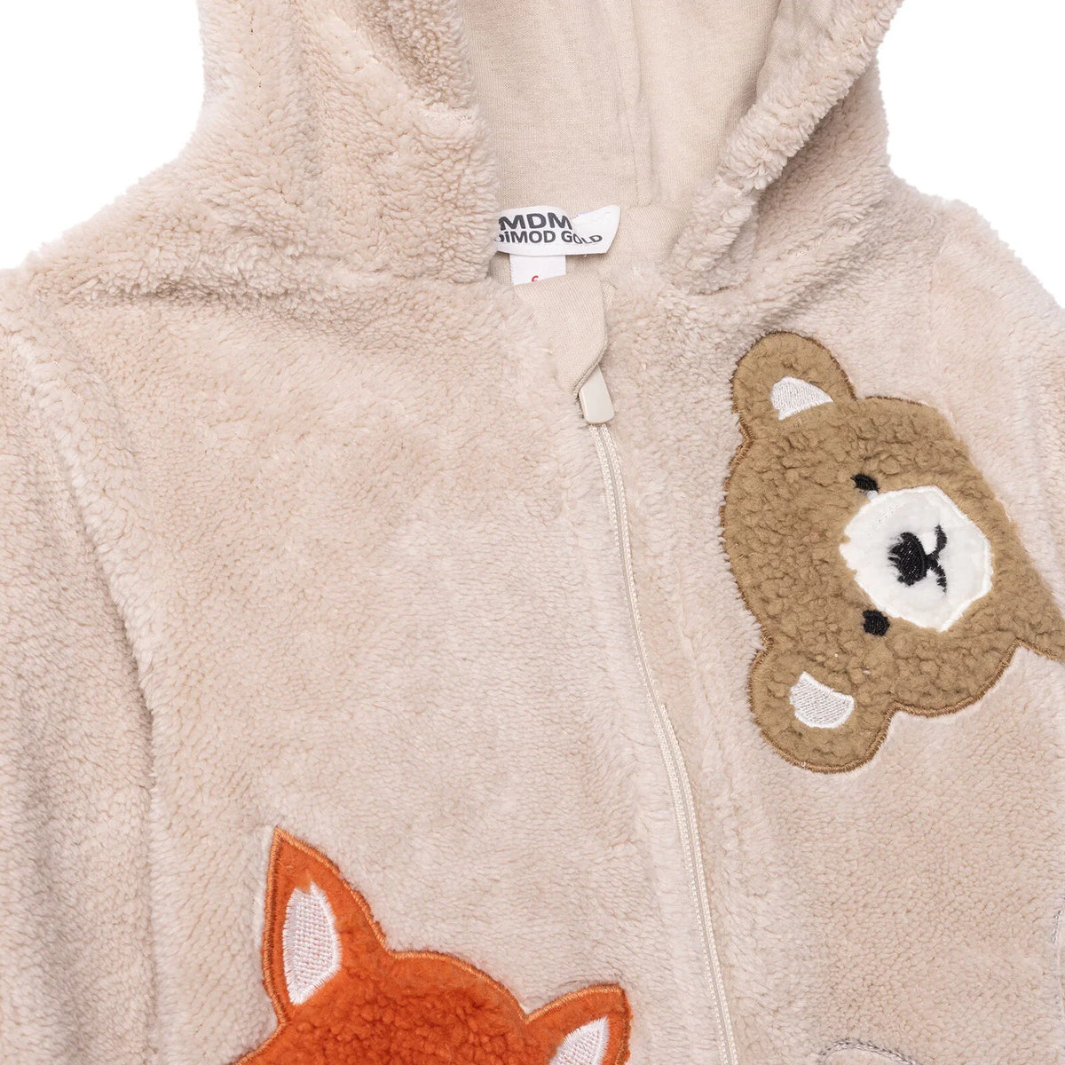 Midimod Hooded Fleece Baby Pramsuit with Feet (3 Months to 12 Months)